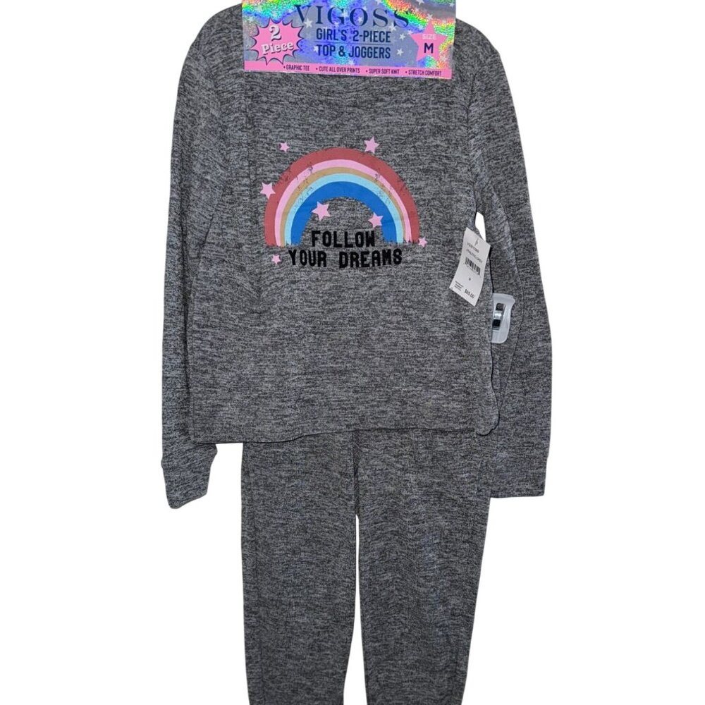 Vigoss Girls 2 pc Set Joggers & Top Size  M